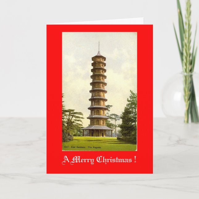 Tarjeta de navidades, Kew Gardens (Anverso)