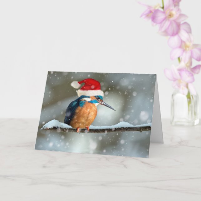 Tarjeta de Navidades Kingfisher (Orquídea)