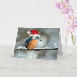 Tarjeta de Navidades Kingfisher