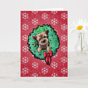 Tarjeta de Navidades KiniArt™ del borde del territ