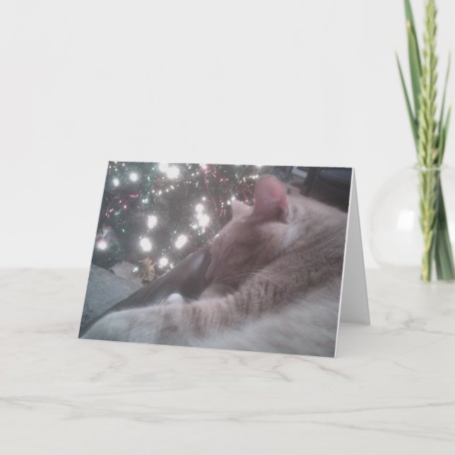 Tarjeta de Navidades Kitty (Anverso)