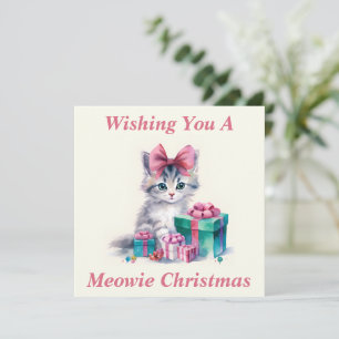 Tarjeta de Navidades Kitty