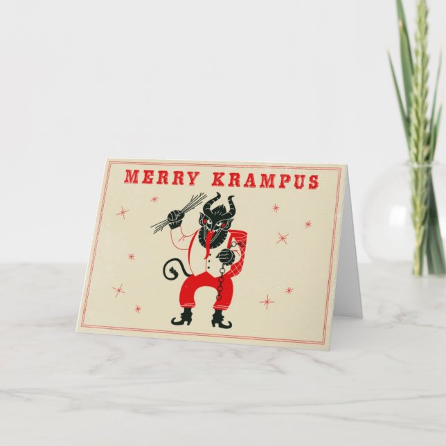 Tarjeta de navidades - Krampus (Anverso)