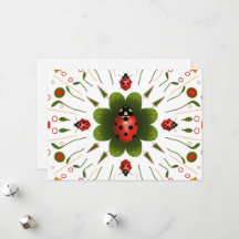Tarjeta de Navidades Ladybug