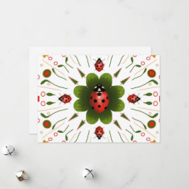 Tarjeta de Navidades Ladybug