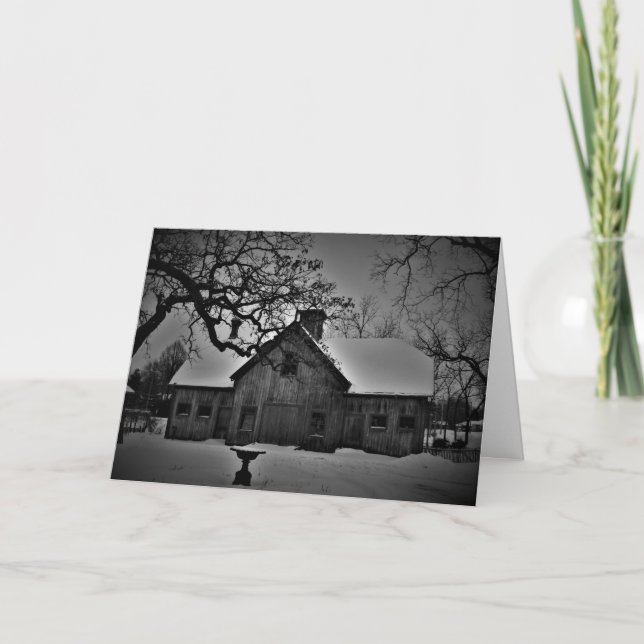 Tarjeta de Navidades "LeDuc Carriage House" (Anverso)
