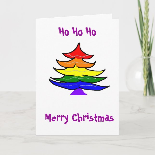 Tarjeta de Navidades lesbianas (Anverso)
