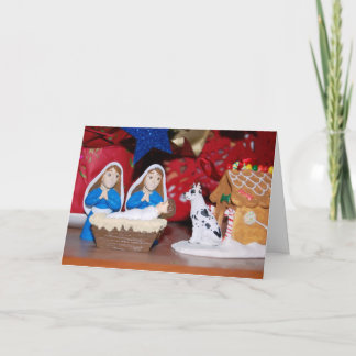 Tarjeta de Navidades lesbianas con perro