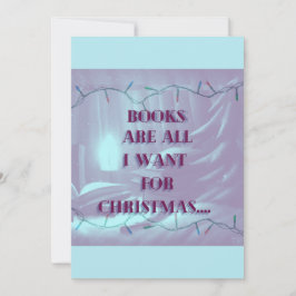 Tarjeta de navidades: Libro para Navidades