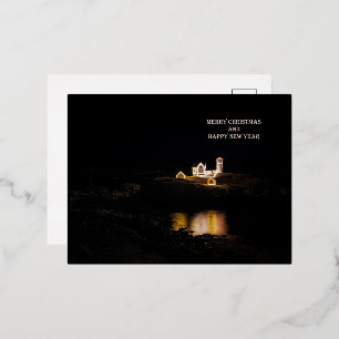 Tarjeta de Navidades ligeros de Cabo Neddick