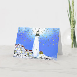 Tarjeta de Navidades ligeros Portland Head# 9
