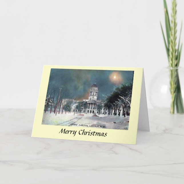 Tarjeta de navidades - Lincoln, Nebraska, Estados  (Anverso)