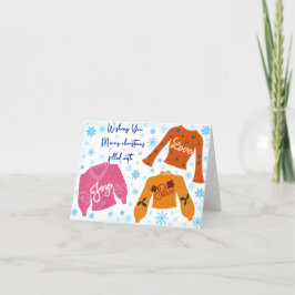 Tarjeta de navidades llena de amor, pieza y alegrí