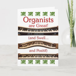 Tarjeta de Navidades "Los organizadores son genial