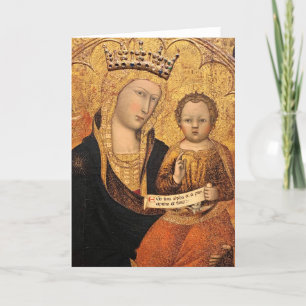 Tarjeta de Navidades Madonna y Child III