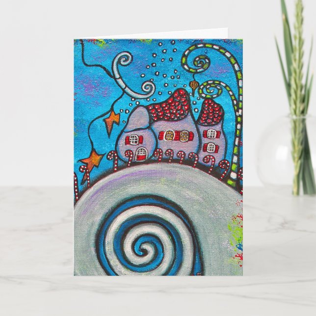 Tarjeta de Navidades Mágicos de Mountain Top (Anverso)