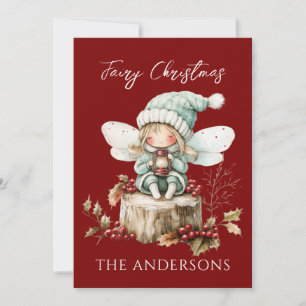 Tarjeta de Navidades Magnéticos Fairy Merry Christ