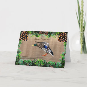 Tarjeta de Navidades Mallard Duck