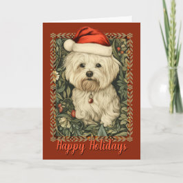 Tarjeta de Navidades maltesa de la época William M