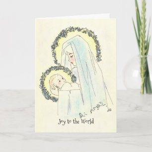 Tarjeta de Navidades Mary and Child