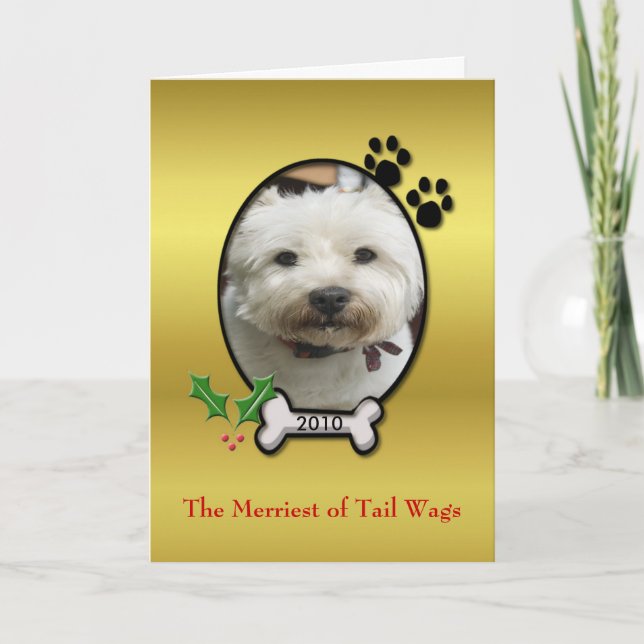 Tarjeta de Navidades mascotas (Anverso)
