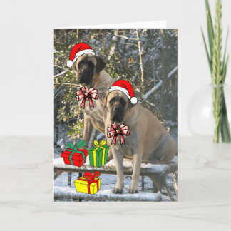 Tarjeta de Navidades Mastiff
