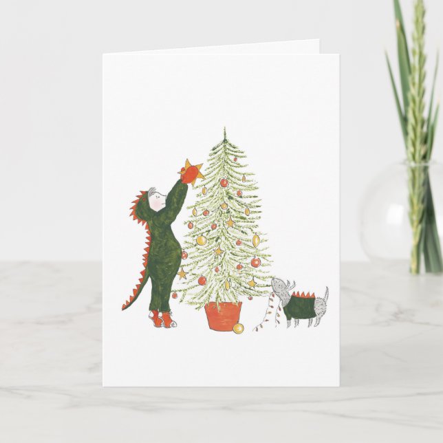 Tarjeta de Navidades Matty y Ty (Anverso)