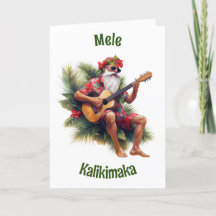 Tarjeta de Navidades Mele Kalikimaka