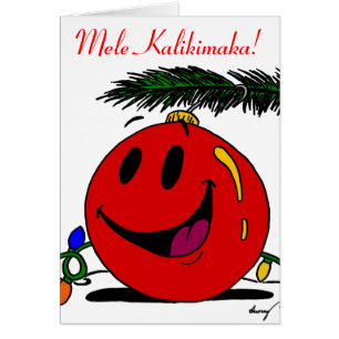 Tarjeta de Navidades Mele Kalikimaka Hawaiin