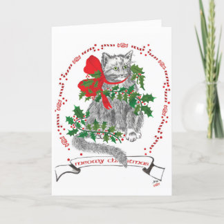Tarjeta de Navidades Meowy