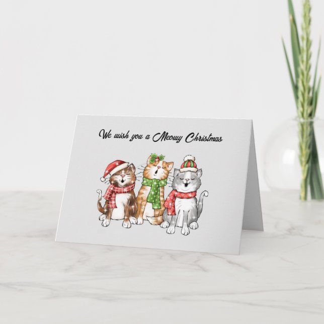 Tarjeta de Navidades Meowy (Anverso)