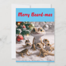 Tarjeta de Navidades Merry Beard-mas