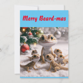 Tarjeta de Navidades Merry Beard-mas