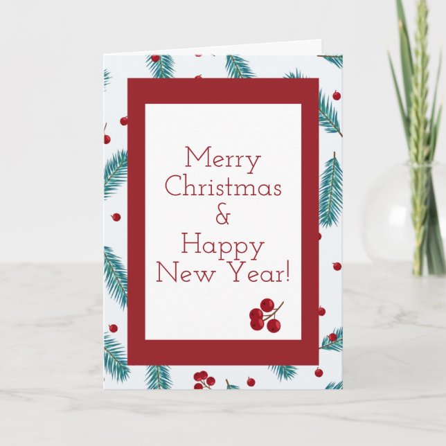 Tarjeta de Navidades Merry Berry (Anverso)