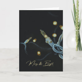 Tarjeta de Navidades "Merry & Bright"