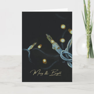 Tarjeta de Navidades "Merry & Bright"