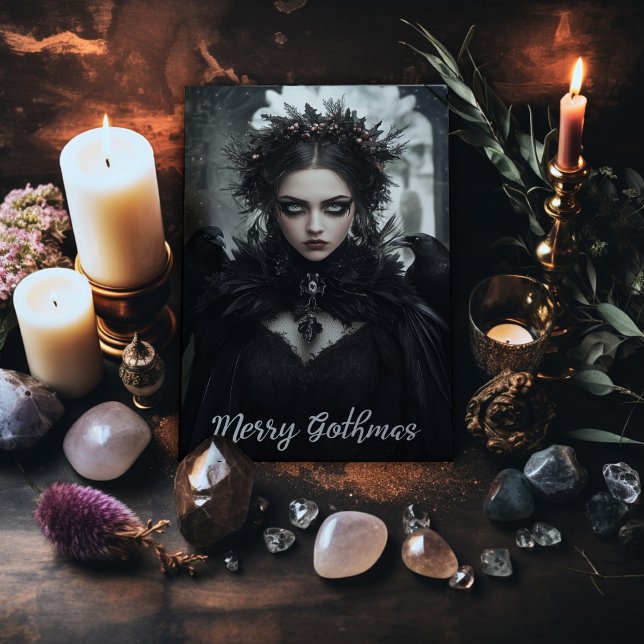 Tarjeta de Navidades Merry Gothmas (Subido por el creador)