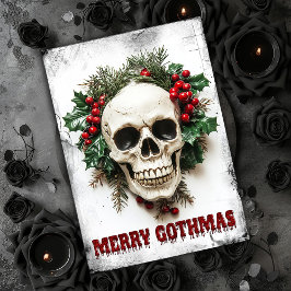 Tarjeta de Navidades Merry Gothmas