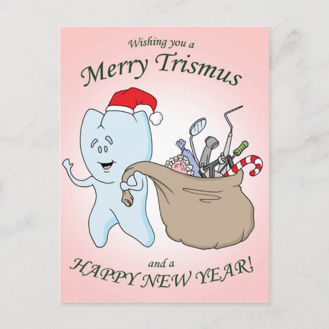 Tarjeta de Navidades "Merry Trismus" (Anverso)