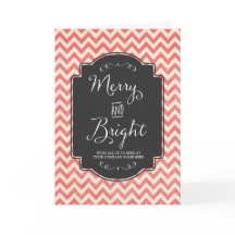 Tarjeta de Navidades Merry y Bright para empleados