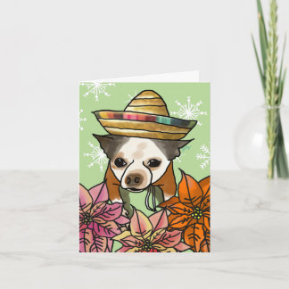 Tarjeta de navidades, mezcla de Chihuahua