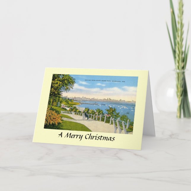 Tarjeta de Navidades - Milwaukee, Wisconsin, Estad (Anverso)