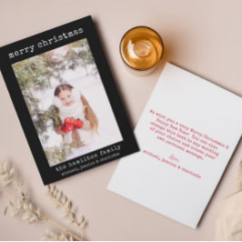 Tarjeta de Navidades Minimalistas con estilo fotog