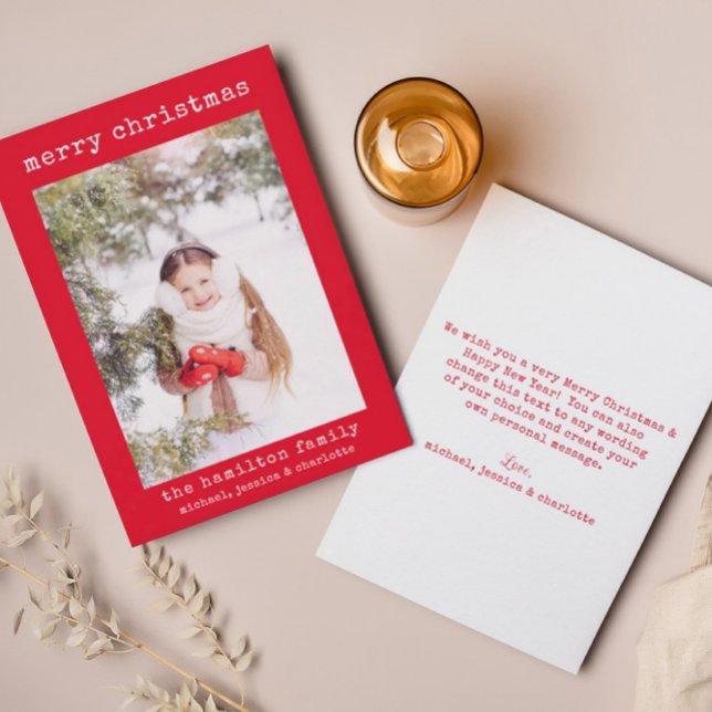 Tarjeta de Navidades Minimalistas con estilo fotog (Subido por el creador)