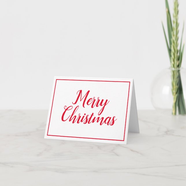 Tarjeta de Navidades minimalistas y modernos (Anverso)