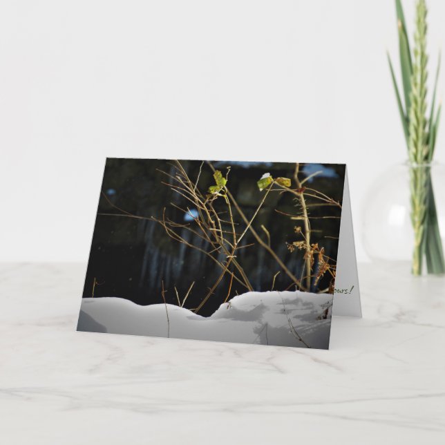 Tarjeta de Navidades "Minnesnowta Invisible" (Anverso)