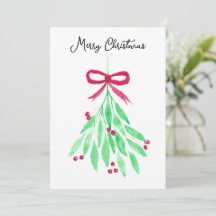 Tarjeta de Navidades Mistletoe