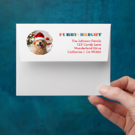 Tarjeta de Navidades modernos de peluche y color c