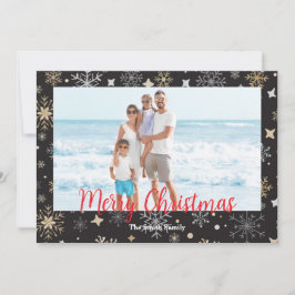 Tarjeta de Navidades modernos de personalizable