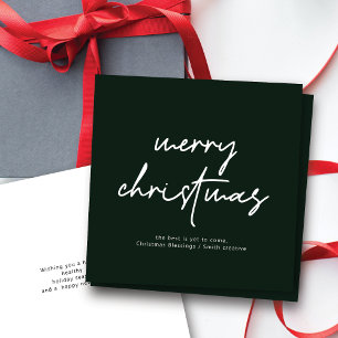 Tarjeta de Navidades modernos de tipografía de crí